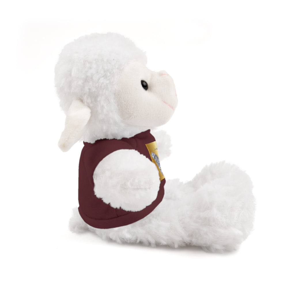 Teddy Bear with 'D'Valley' Gold Heart Tee — Cute Plush Gift for Kids & Loved Ones