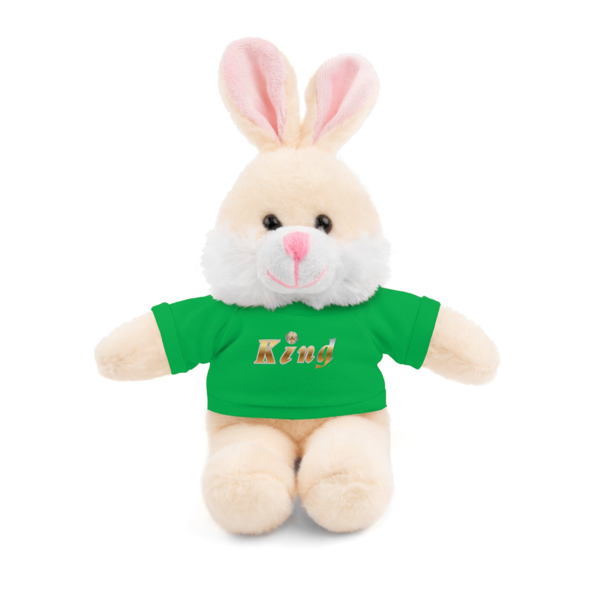 KindKing Teddy Bear with 'KindKing' Tee – Plush Stuffed Animal Gift