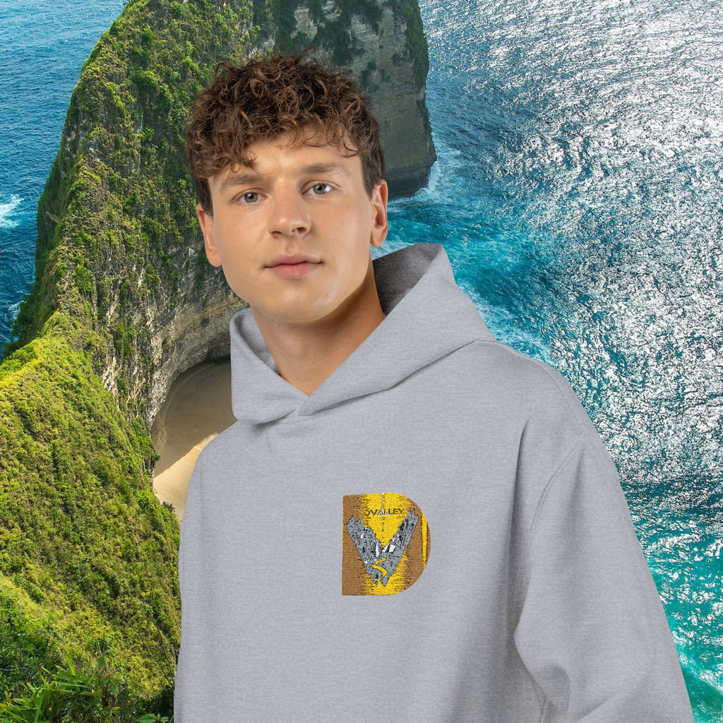 Gold Sequin D Initial Hoodie — Personalized Letter Pullover