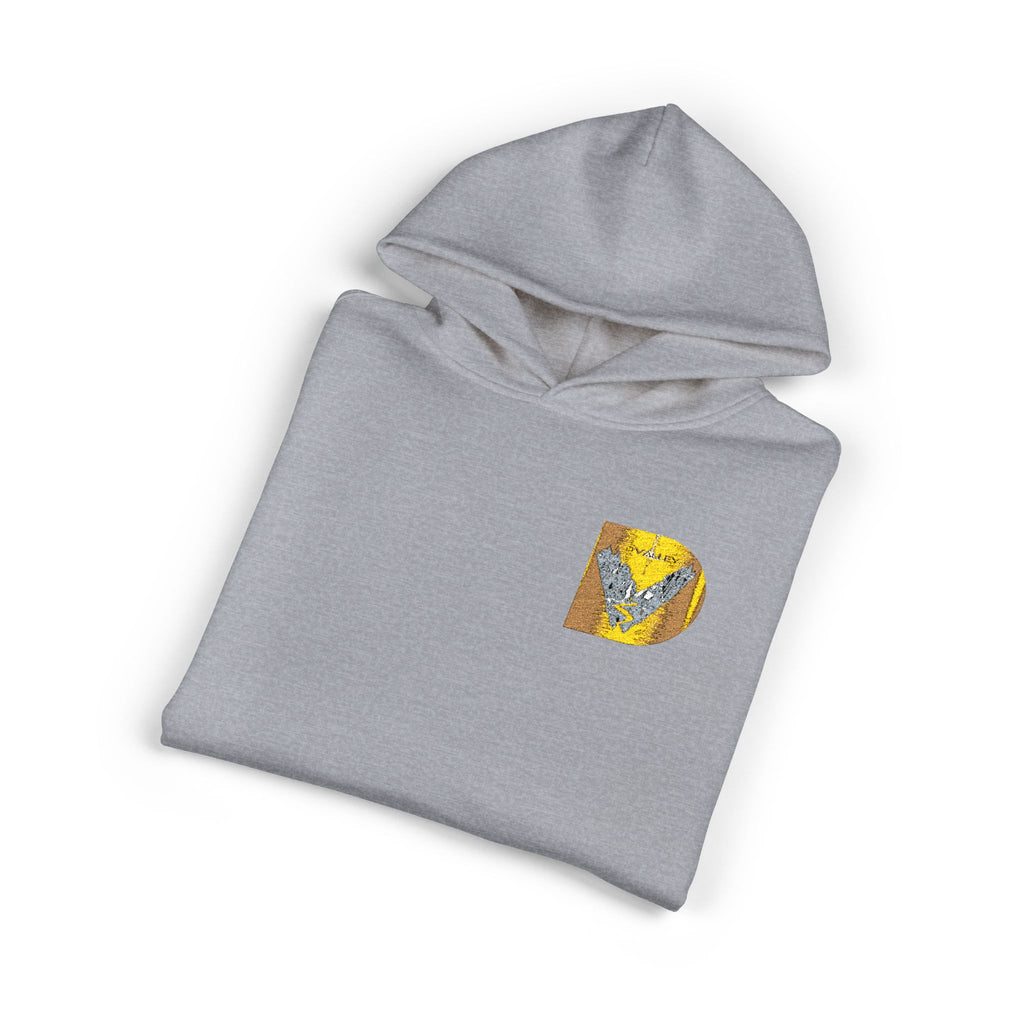 Gold Sequin D Initial Hoodie — Personalized Letter Pullover