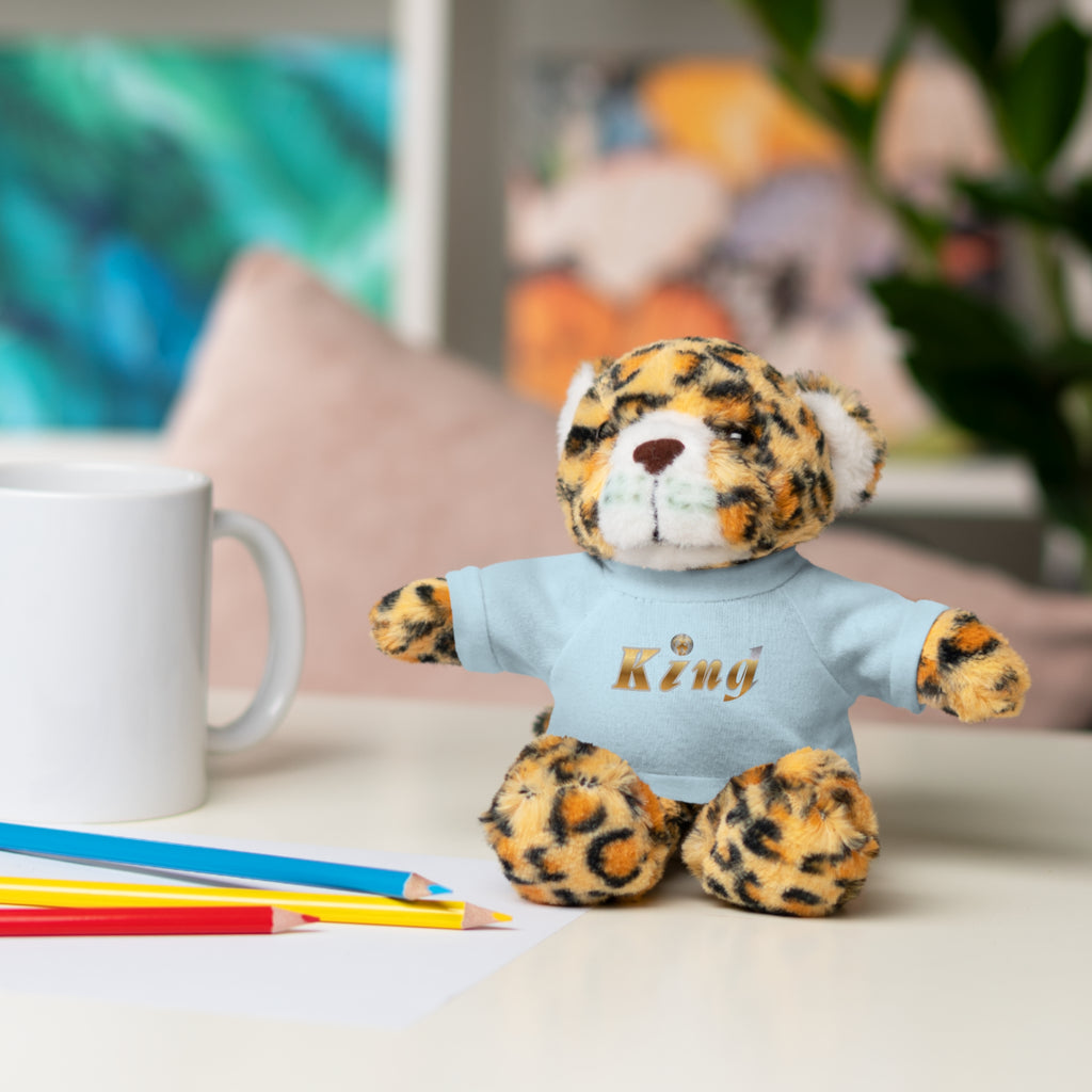 KindKing Teddy Bear with 'KindKing' Tee – Plush Stuffed Animal Gift