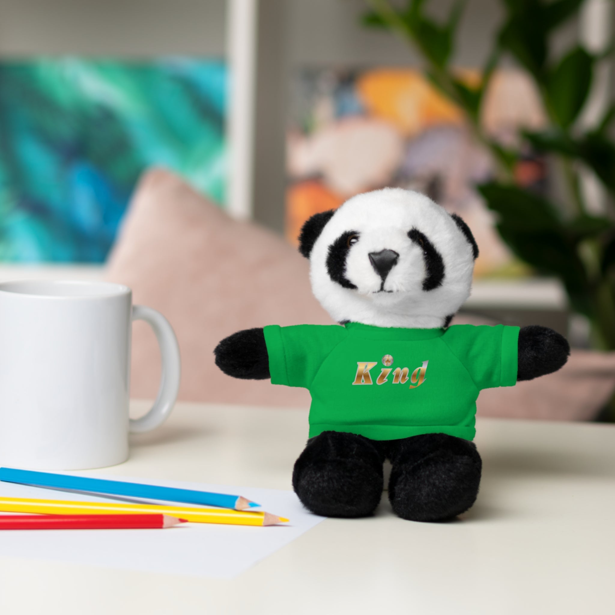 KindKing Teddy Bear with 'KindKing' Tee – Plush Stuffed Animal Gift
