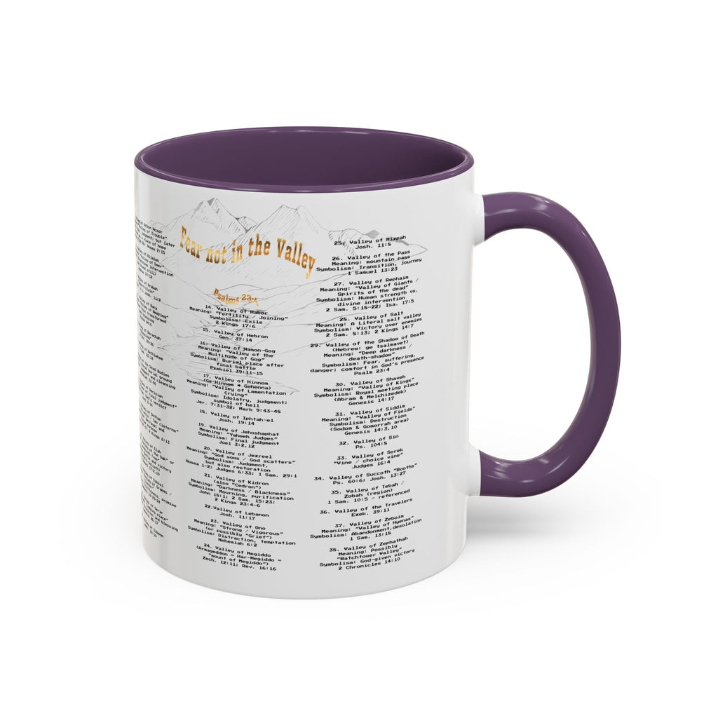Coffee Mug — "Down in the Valley" Lyrics Accent Mug (11/15oz)