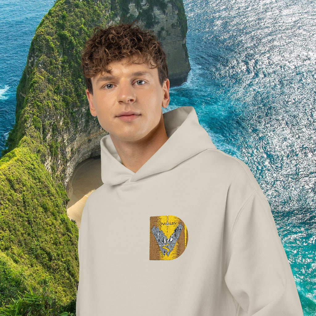 Gold Sequin D Initial Hoodie — Personalized Letter Pullover