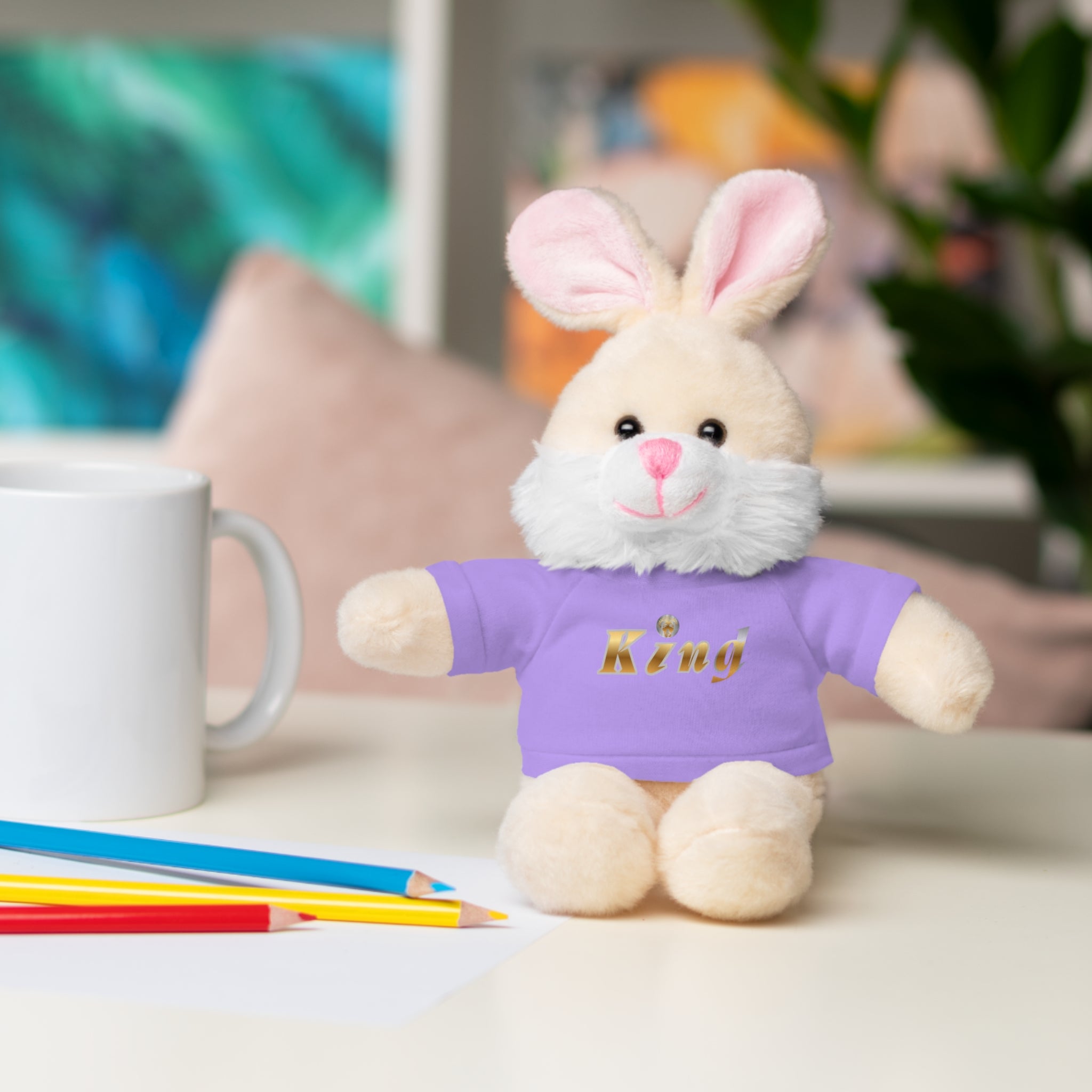 KindKing Teddy Bear with 'KindKing' Tee – Plush Stuffed Animal Gift