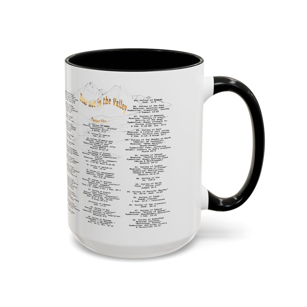 Coffee Mug — "Down in the Valley" Lyrics Accent Mug (11/15oz)