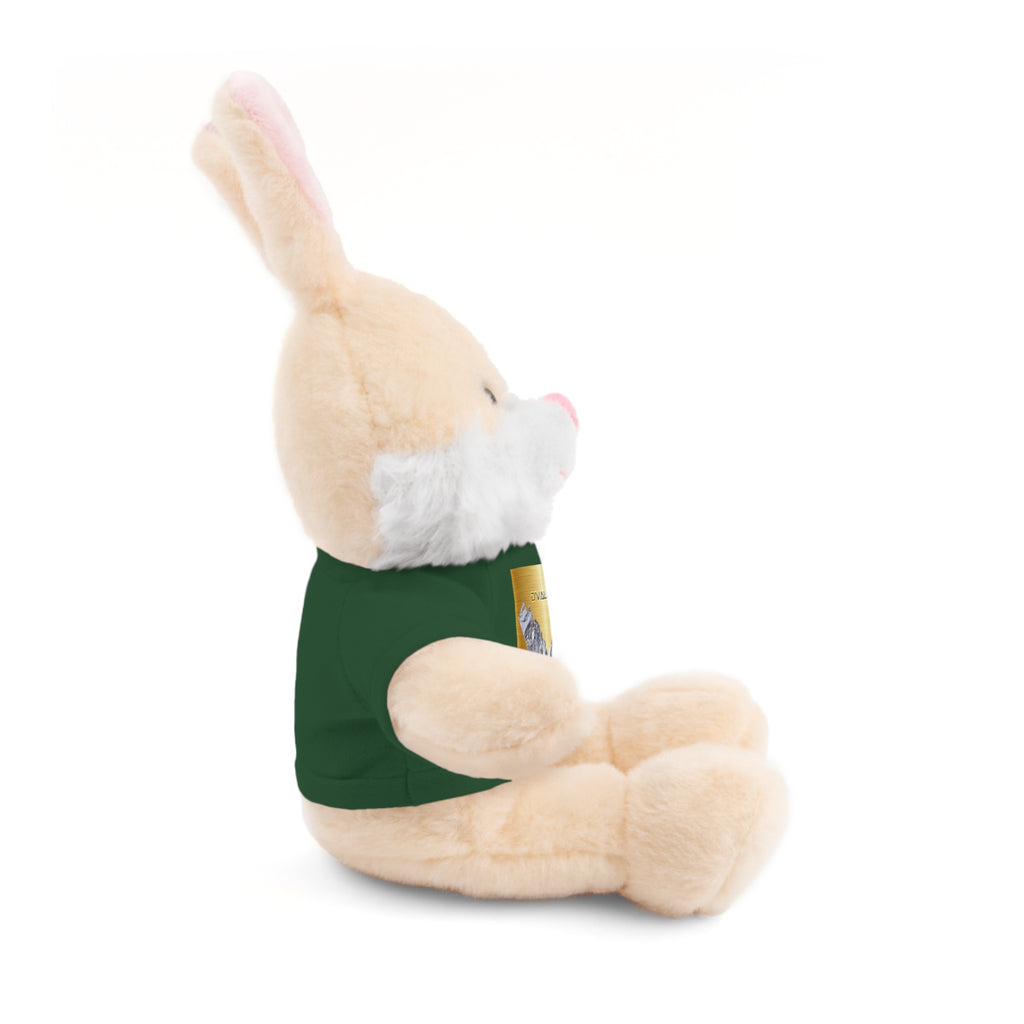 Teddy Bear with 'D'Valley' Gold Heart Tee — Cute Plush Gift for Kids & Loved Ones