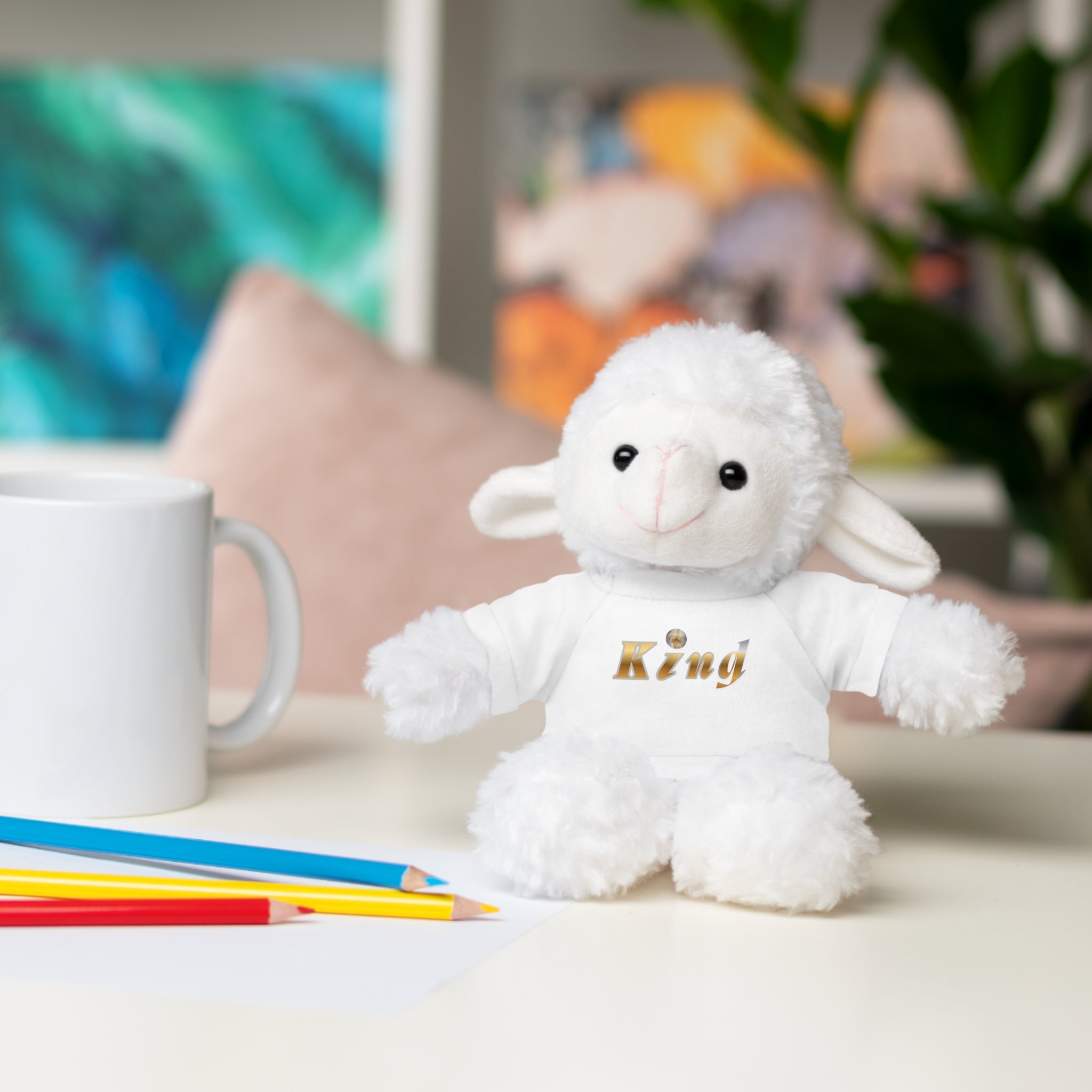 KindKing Teddy Bear with 'KindKing' Tee – Plush Stuffed Animal Gift