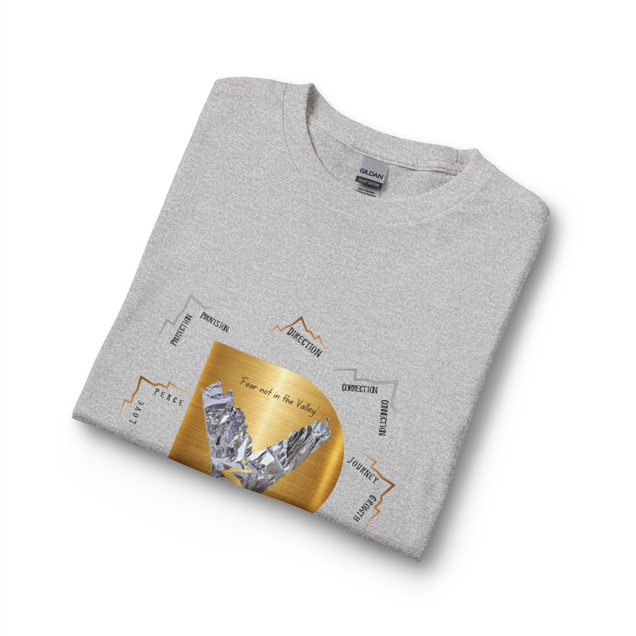 Long Sleeve — "Psalm 23:4 Fear Not in the Valley” Graphic Tee (Song Lyrics Back)