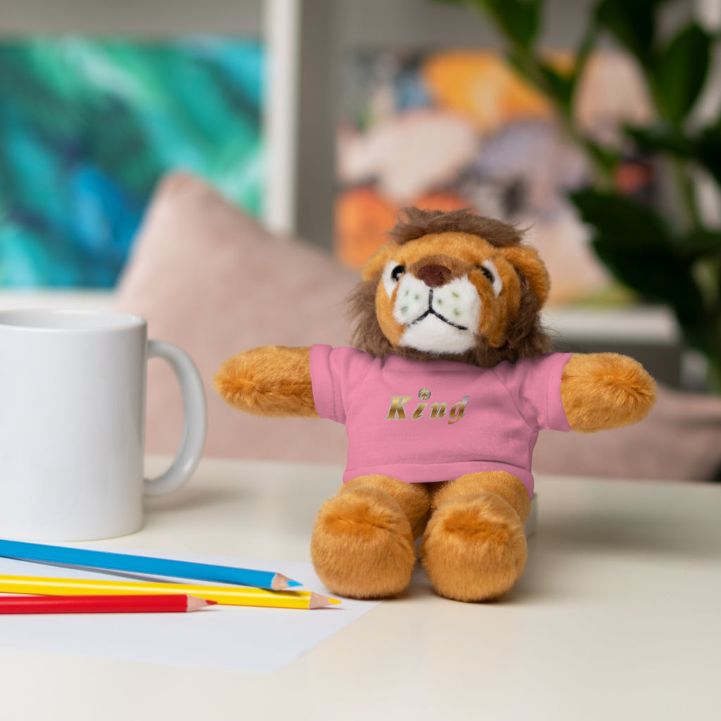 KindKing Teddy Bear with 'KindKing' Tee – Plush Stuffed Animal Gift