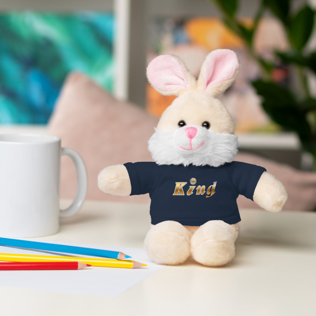 KindKing Teddy Bear with 'KindKing' Tee – Plush Stuffed Animal Gift