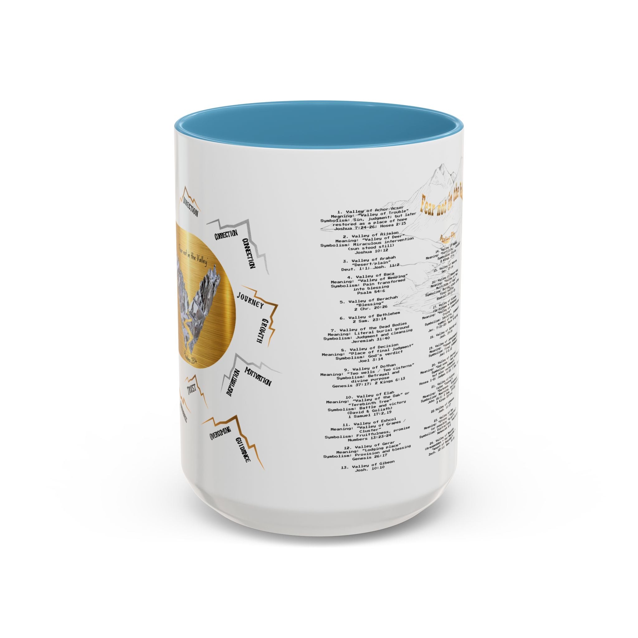 Coffee Mug — "Down in the Valley" Lyrics Accent Mug (11/15oz)