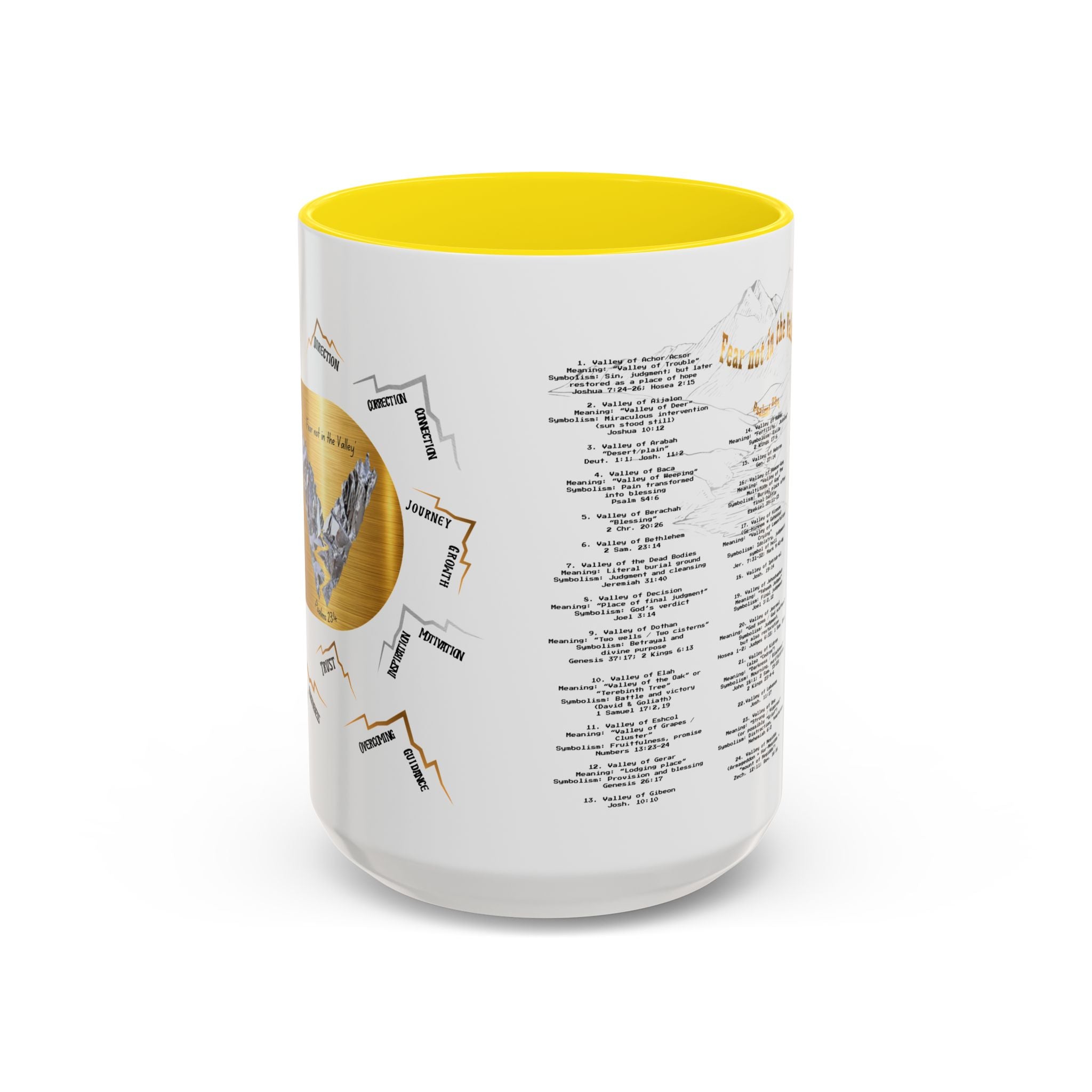 Coffee Mug — "Down in the Valley" Lyrics Accent Mug (11/15oz)