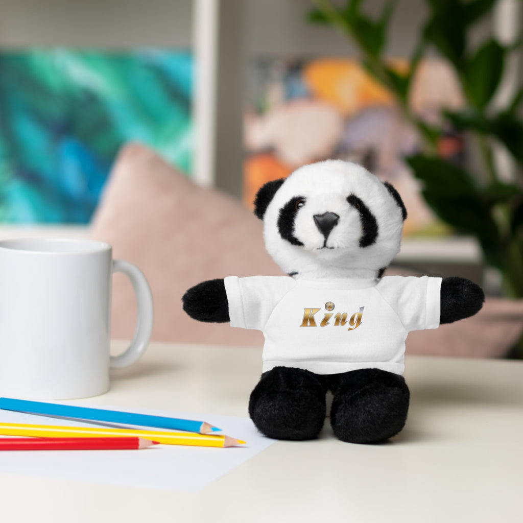 KindKing Teddy Bear with 'KindKing' Tee – Plush Stuffed Animal Gift