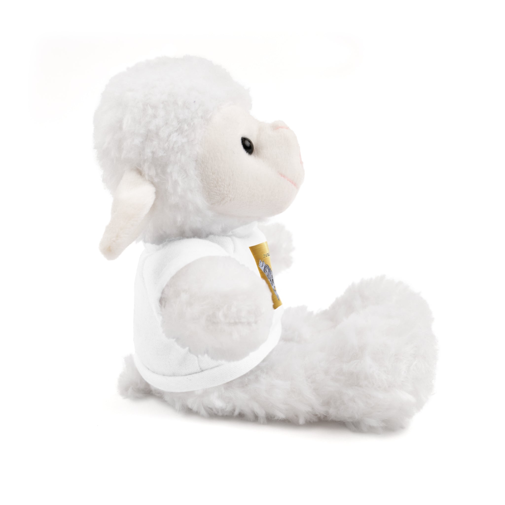 Teddy Bear with 'D'Valley' Gold Heart Tee — Cute Plush Gift for Kids & Loved Ones
