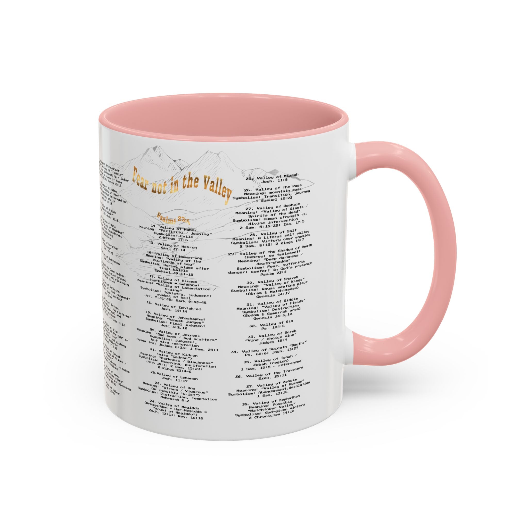 Coffee Mug — "Down in the Valley" Lyrics Accent Mug (11/15oz)