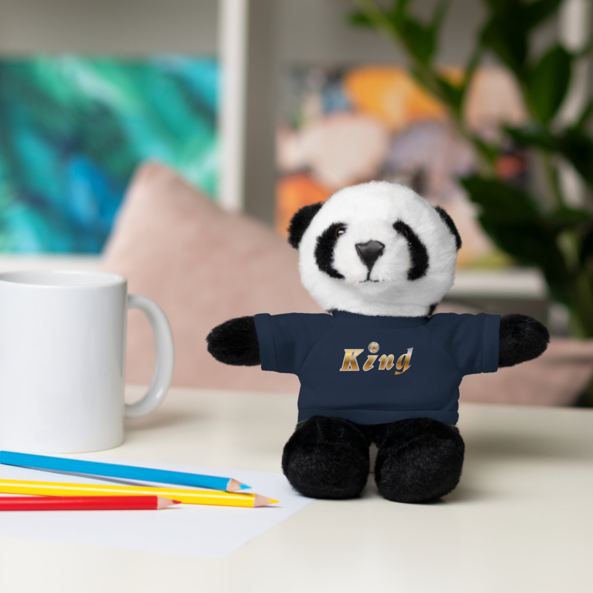 KindKing Teddy Bear with 'KindKing' Tee – Plush Stuffed Animal Gift