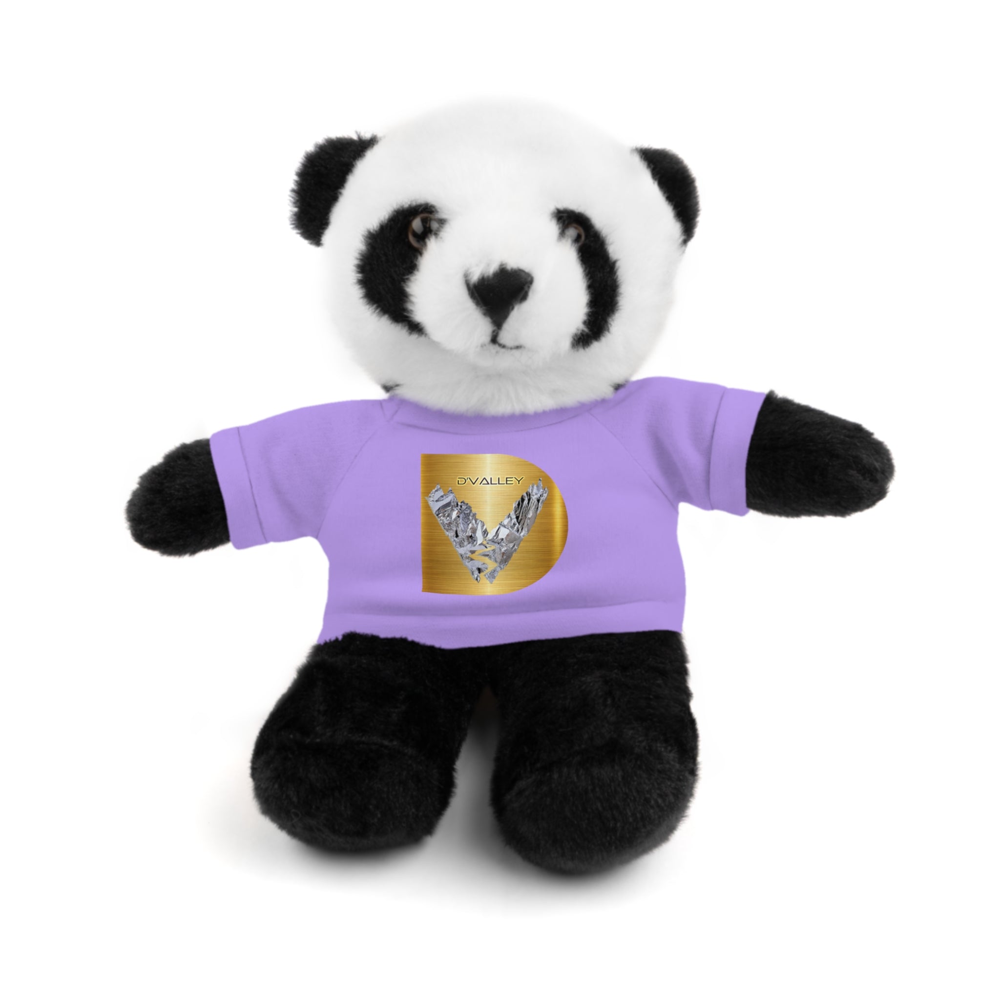 Teddy Bear with 'D'Valley' Gold Heart Tee — Cute Plush Gift for Kids & Loved Ones