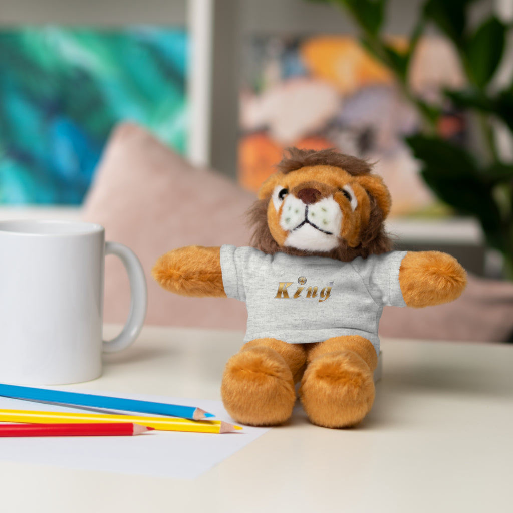 KindKing Teddy Bear with 'KindKing' Tee – Plush Stuffed Animal Gift
