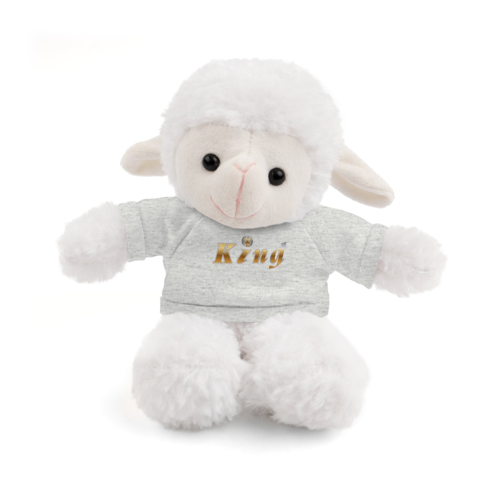 KindKing Teddy Bear with 'KindKing' Tee – Plush Stuffed Animal Gift