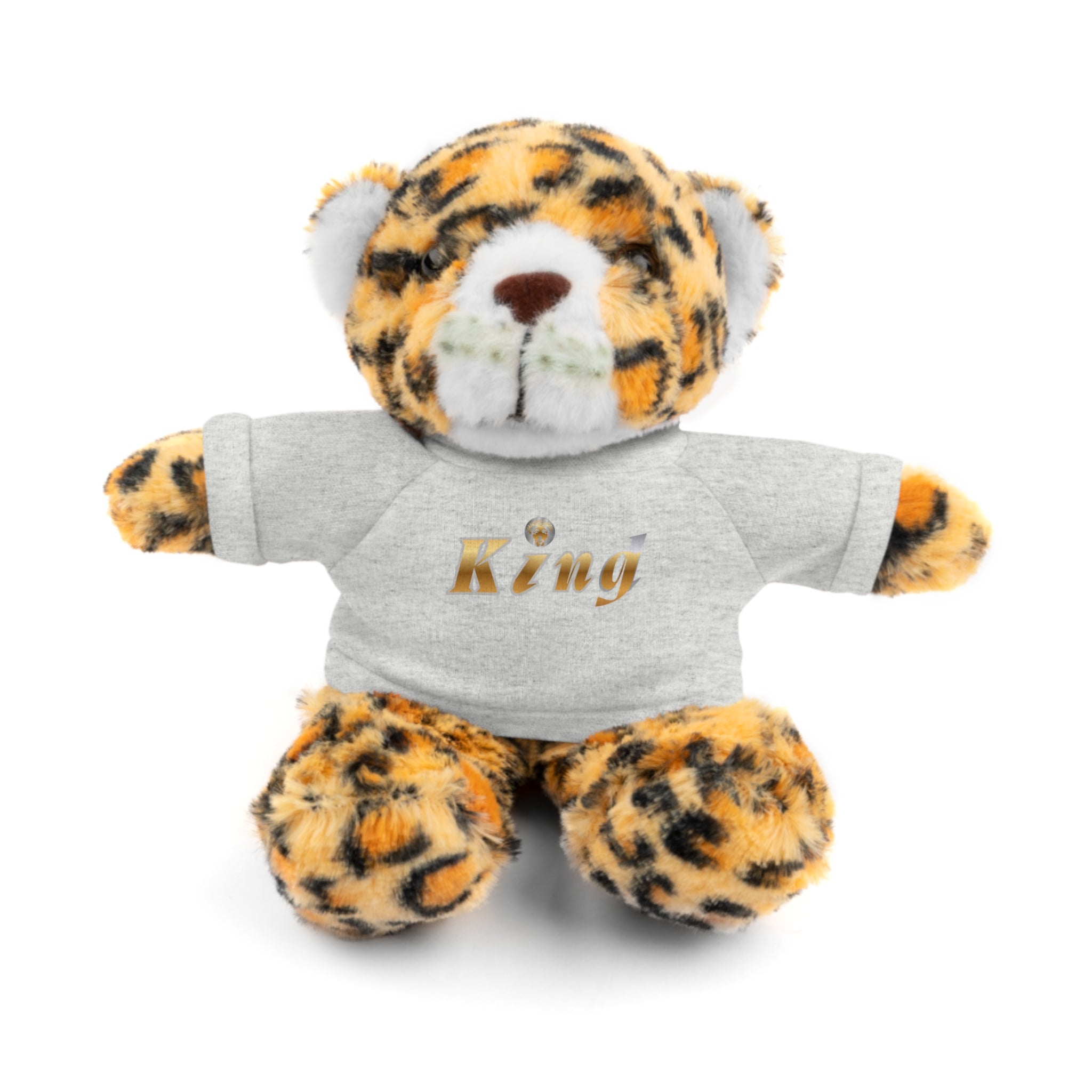 KindKing Teddy Bear with 'KindKing' Tee – Plush Stuffed Animal Gift