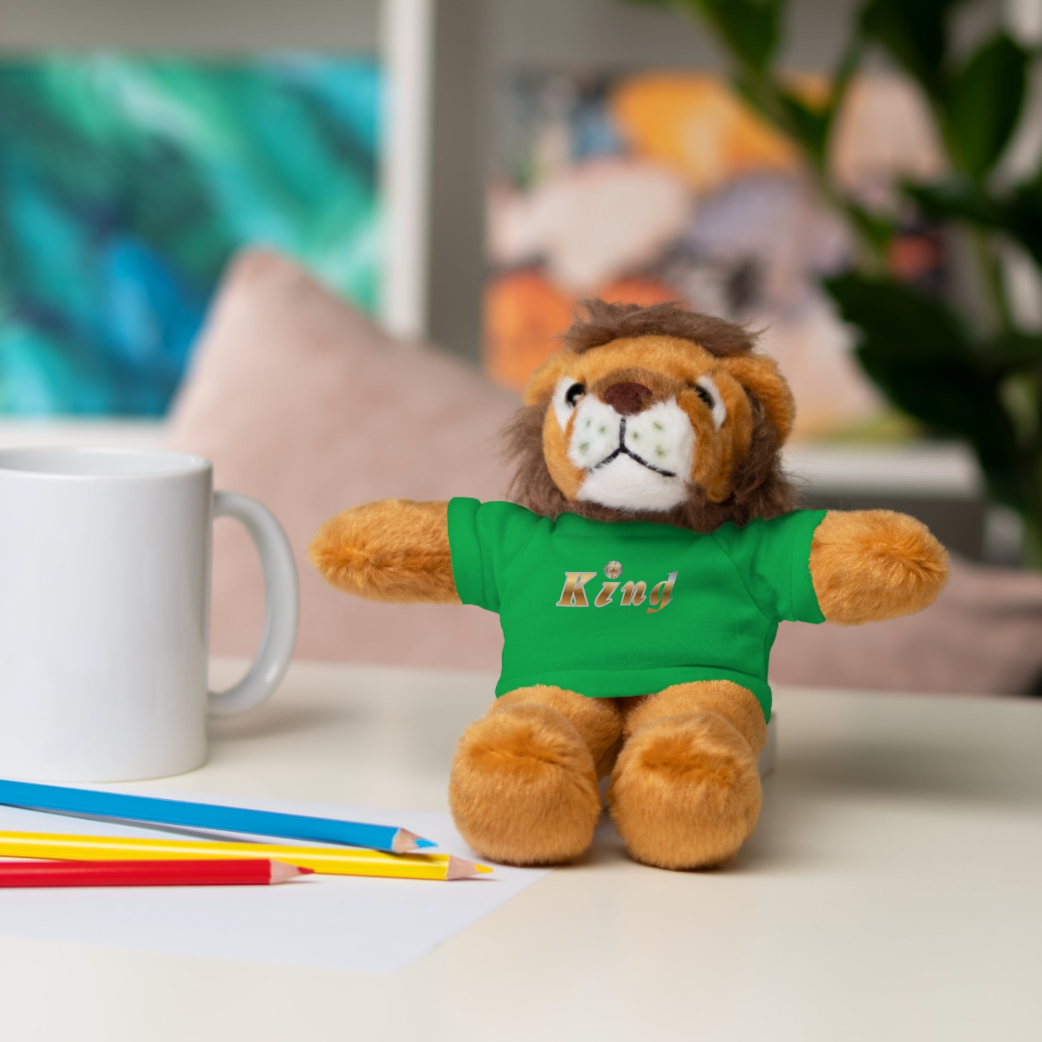 KindKing Teddy Bear with 'KindKing' Tee – Plush Stuffed Animal Gift