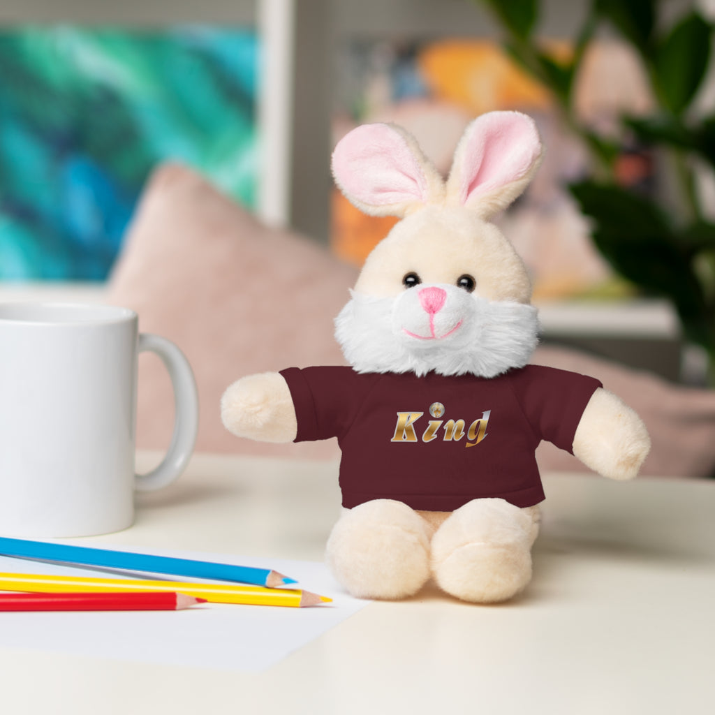 KindKing Teddy Bear with 'KindKing' Tee – Plush Stuffed Animal Gift