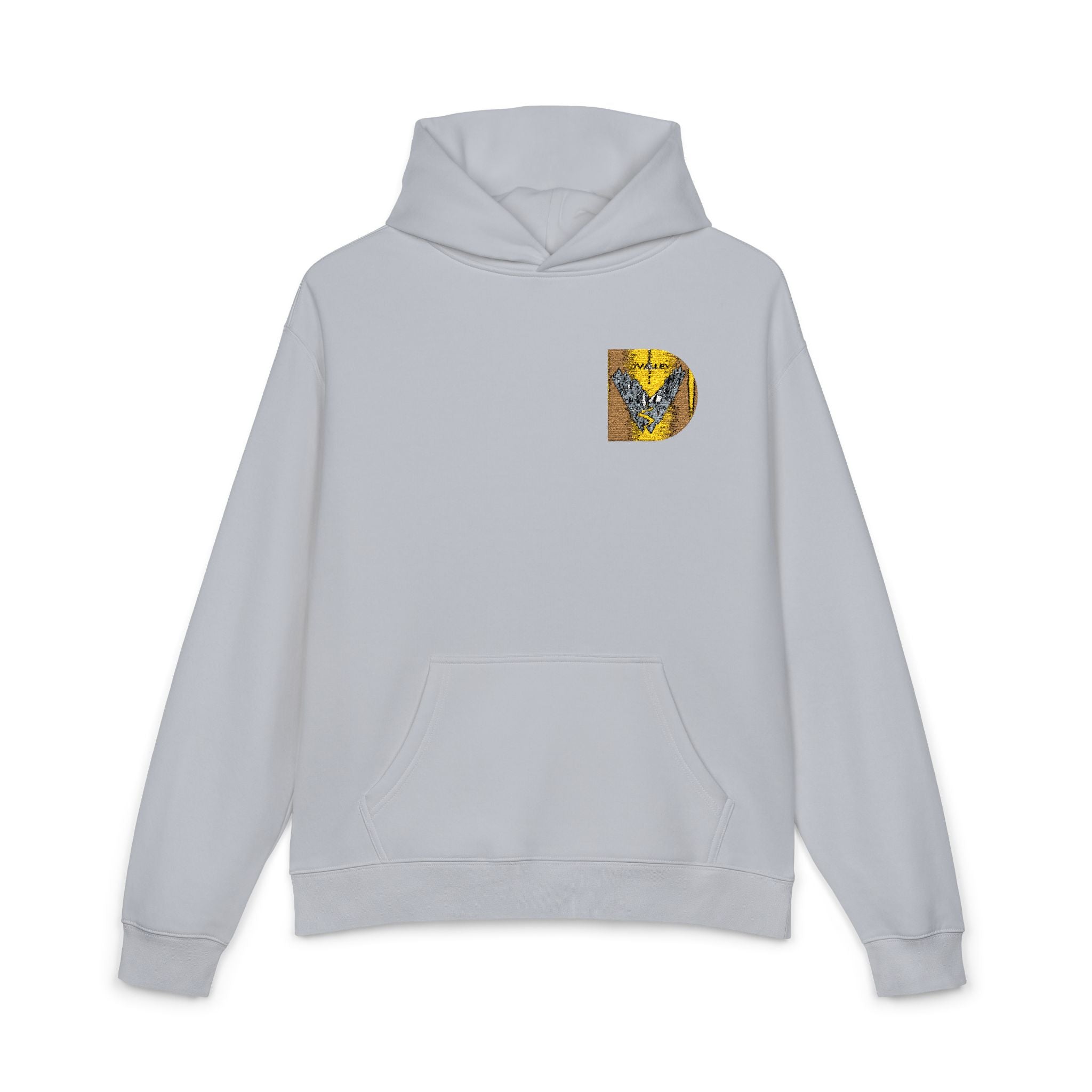 Gold Sequin D Initial Hoodie — Personalized Letter Pullover