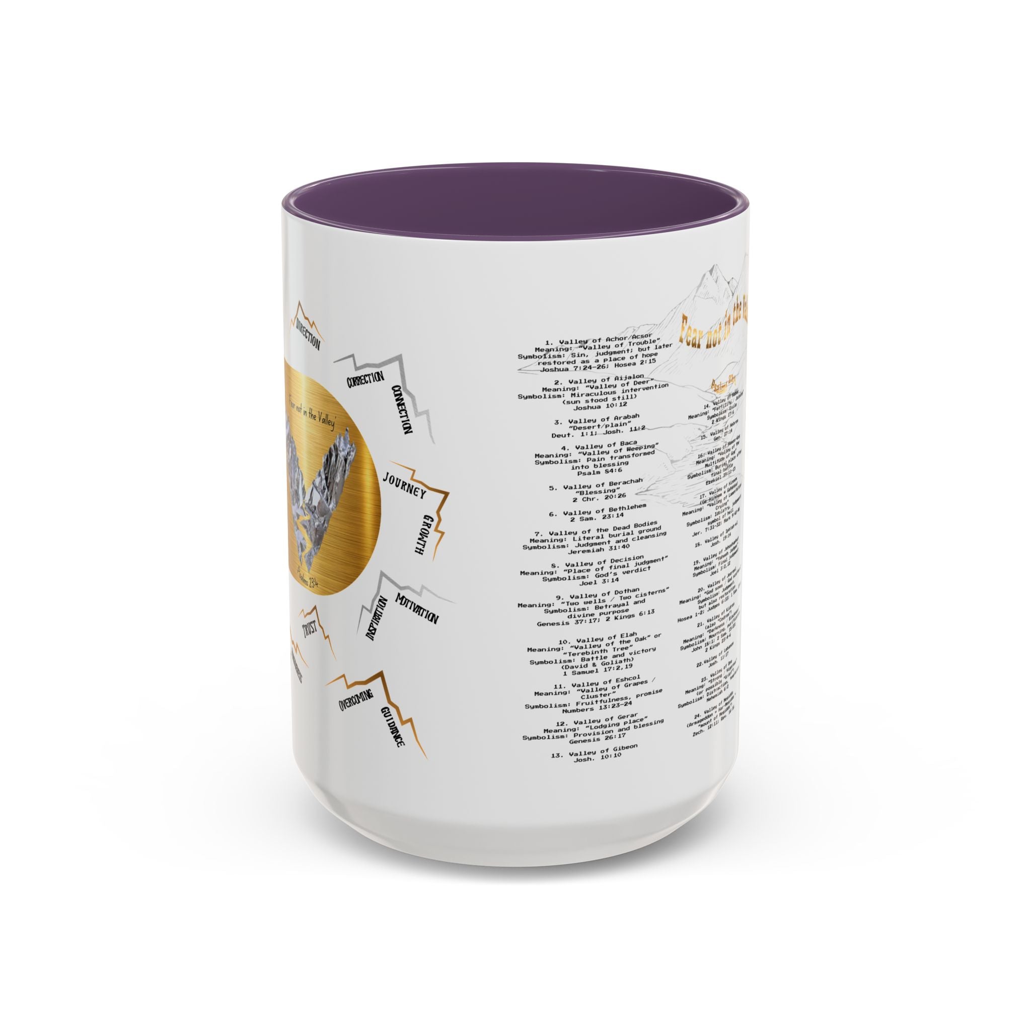 Coffee Mug — "Down in the Valley" Lyrics Accent Mug (11/15oz)
