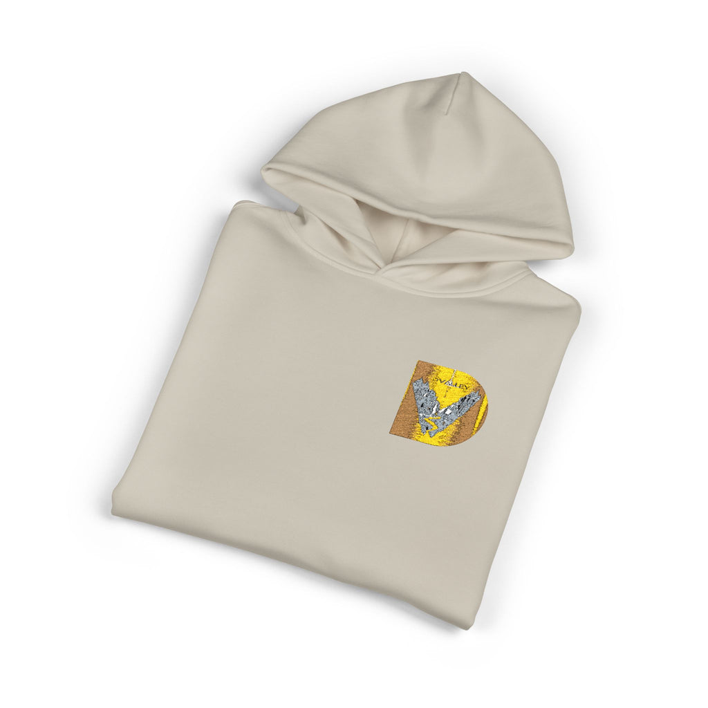 Gold Sequin D Initial Hoodie — Personalized Letter Pullover
