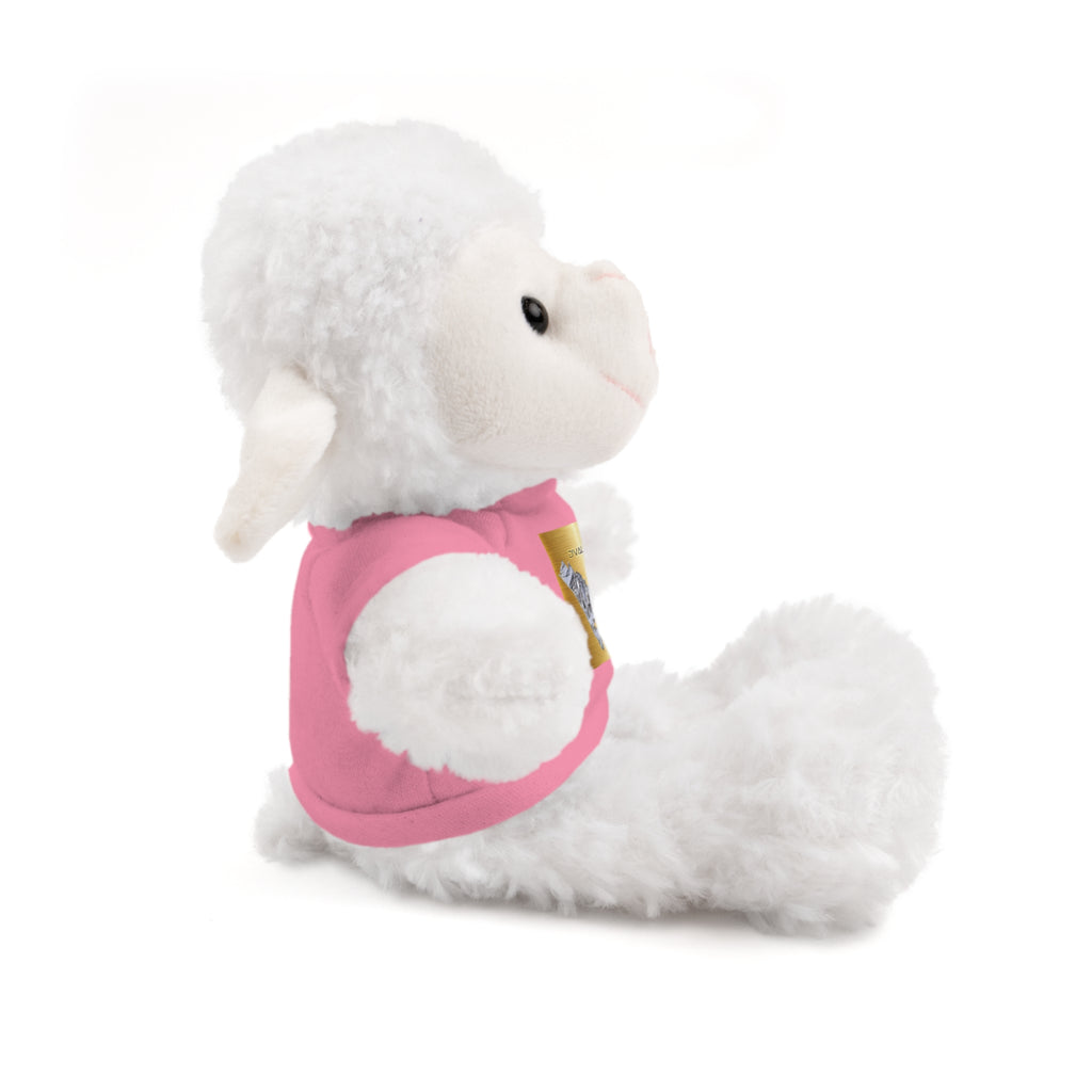 Teddy Bear with 'D'Valley' Gold Heart Tee — Cute Plush Gift for Kids & Loved Ones