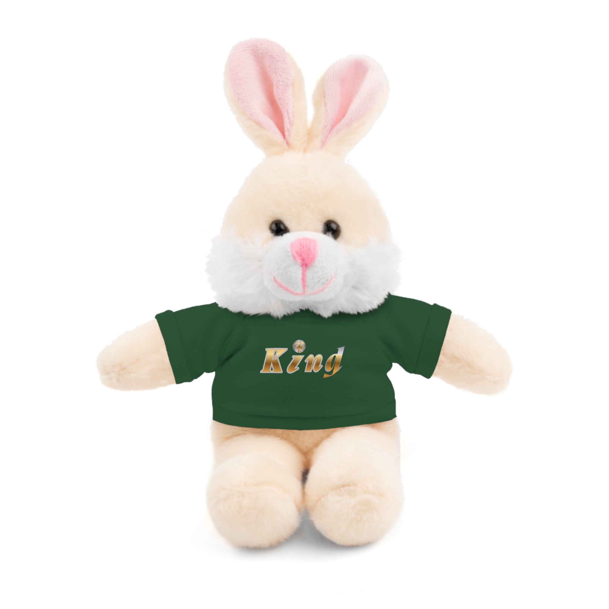 KindKing Teddy Bear with 'KindKing' Tee – Plush Stuffed Animal Gift
