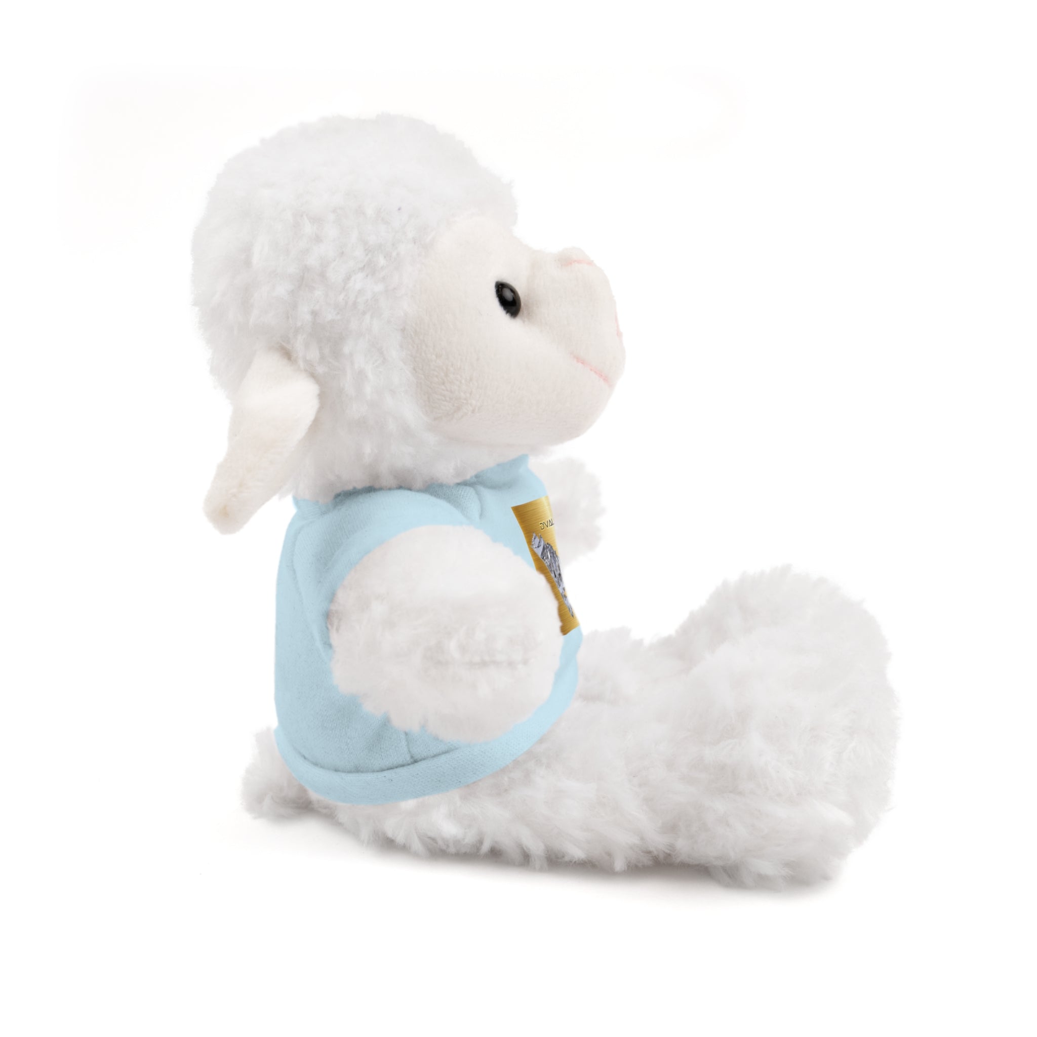 Teddy Bear with 'D'Valley' Gold Heart Tee — Cute Plush Gift for Kids & Loved Ones
