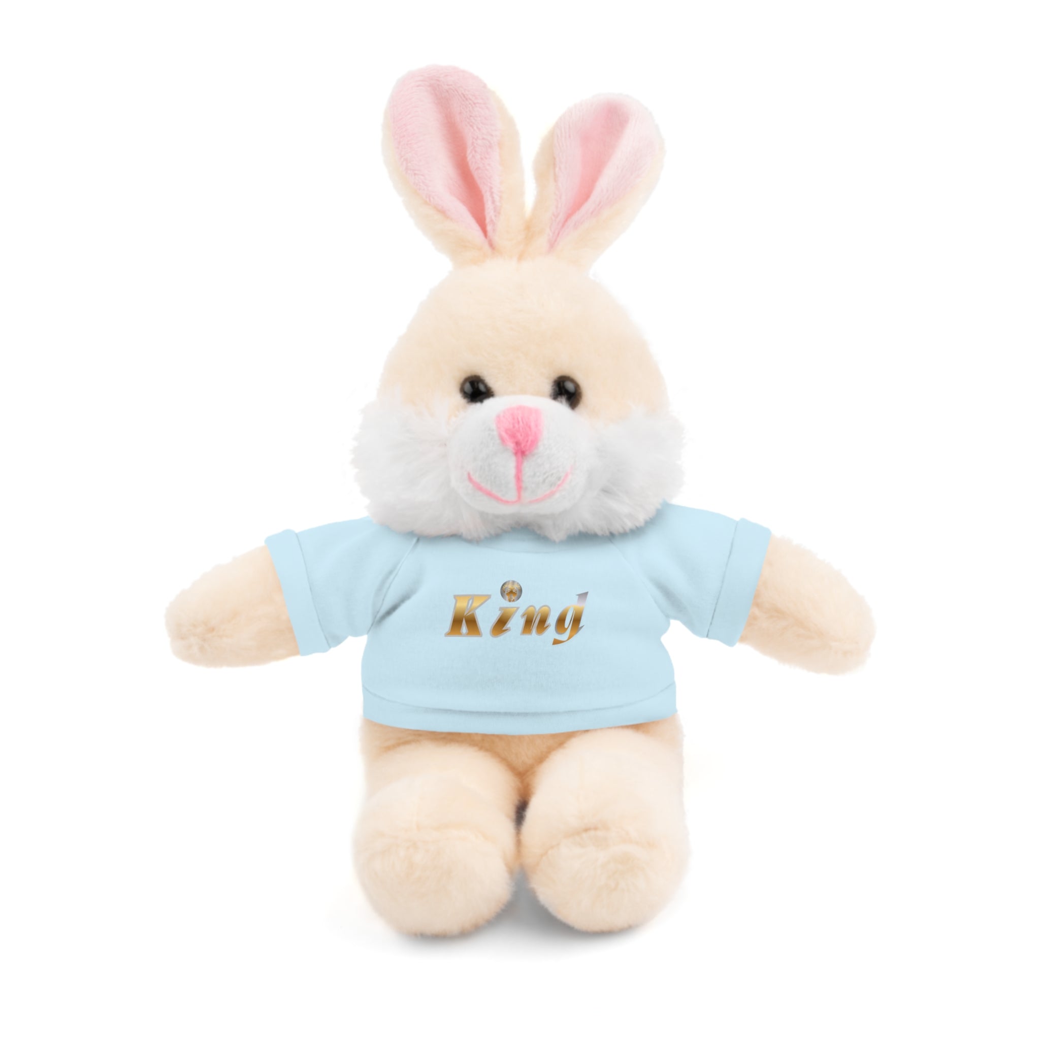 KindKing Teddy Bear with 'KindKing' Tee – Plush Stuffed Animal Gift