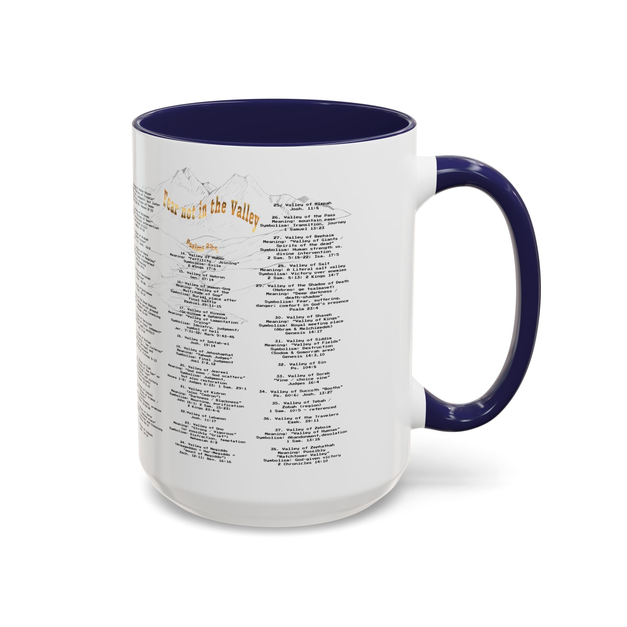 Coffee Mug — "Down in the Valley" Lyrics Accent Mug (11/15oz)