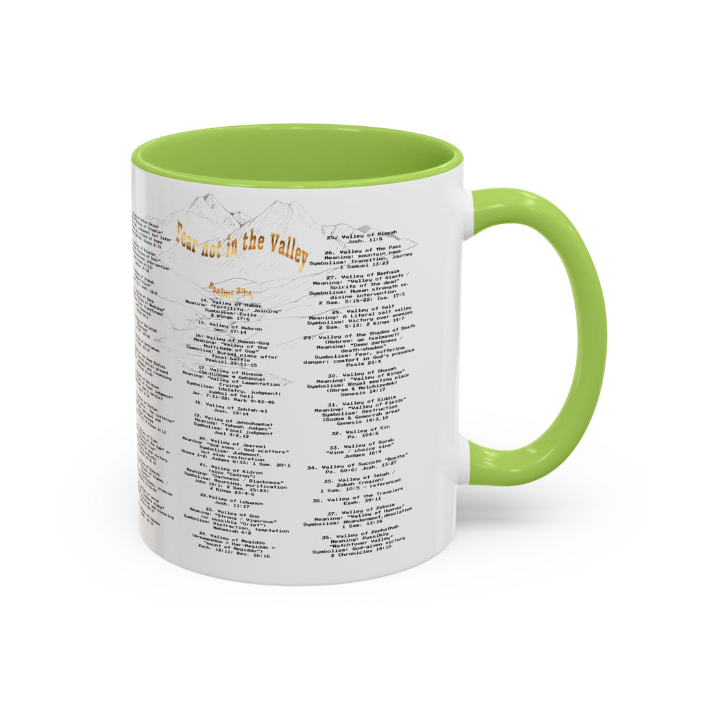 Coffee Mug — "Down in the Valley" Lyrics Accent Mug (11/15oz)