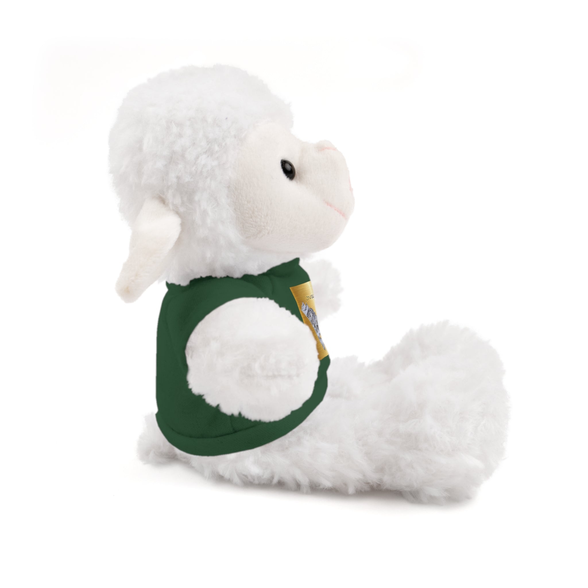 Teddy Bear with 'D'Valley' Gold Heart Tee — Cute Plush Gift for Kids & Loved Ones