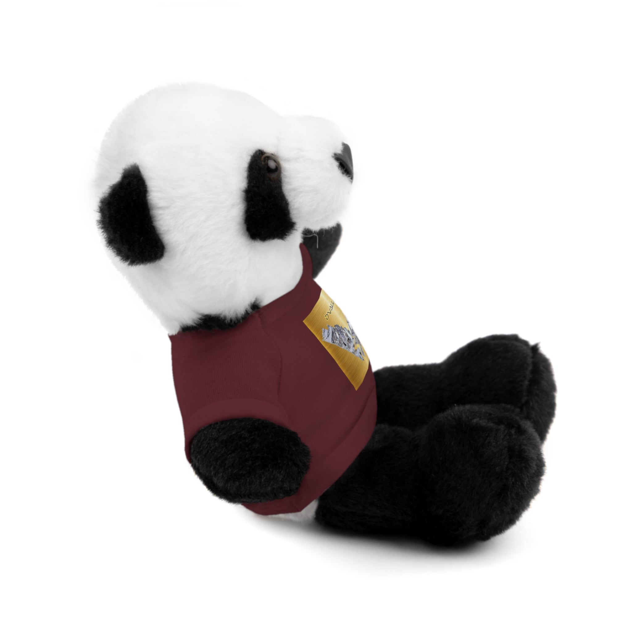 Teddy Bear with 'D'Valley' Gold Heart Tee — Cute Plush Gift for Kids & Loved Ones