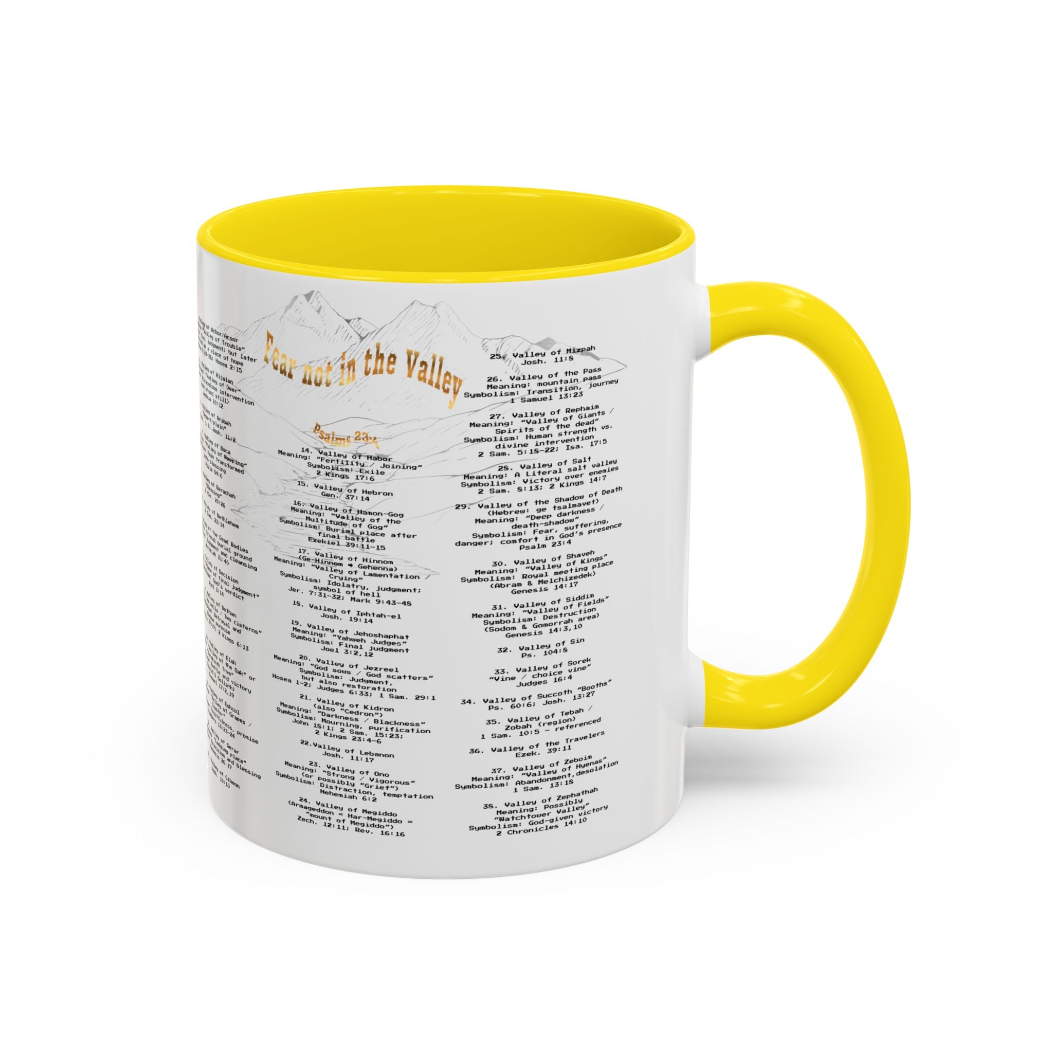 Coffee Mug — "Down in the Valley" Lyrics Accent Mug (11/15oz)