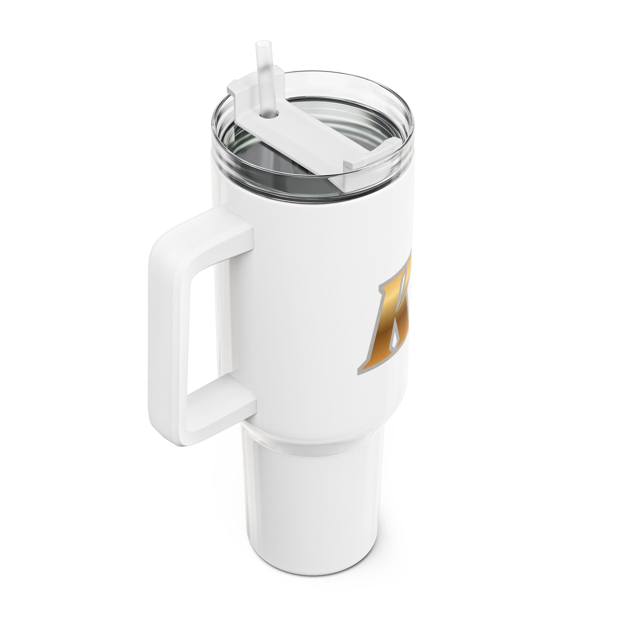 40oz KindKing Tumbler – Gold Script Stainless Travel Tumbler