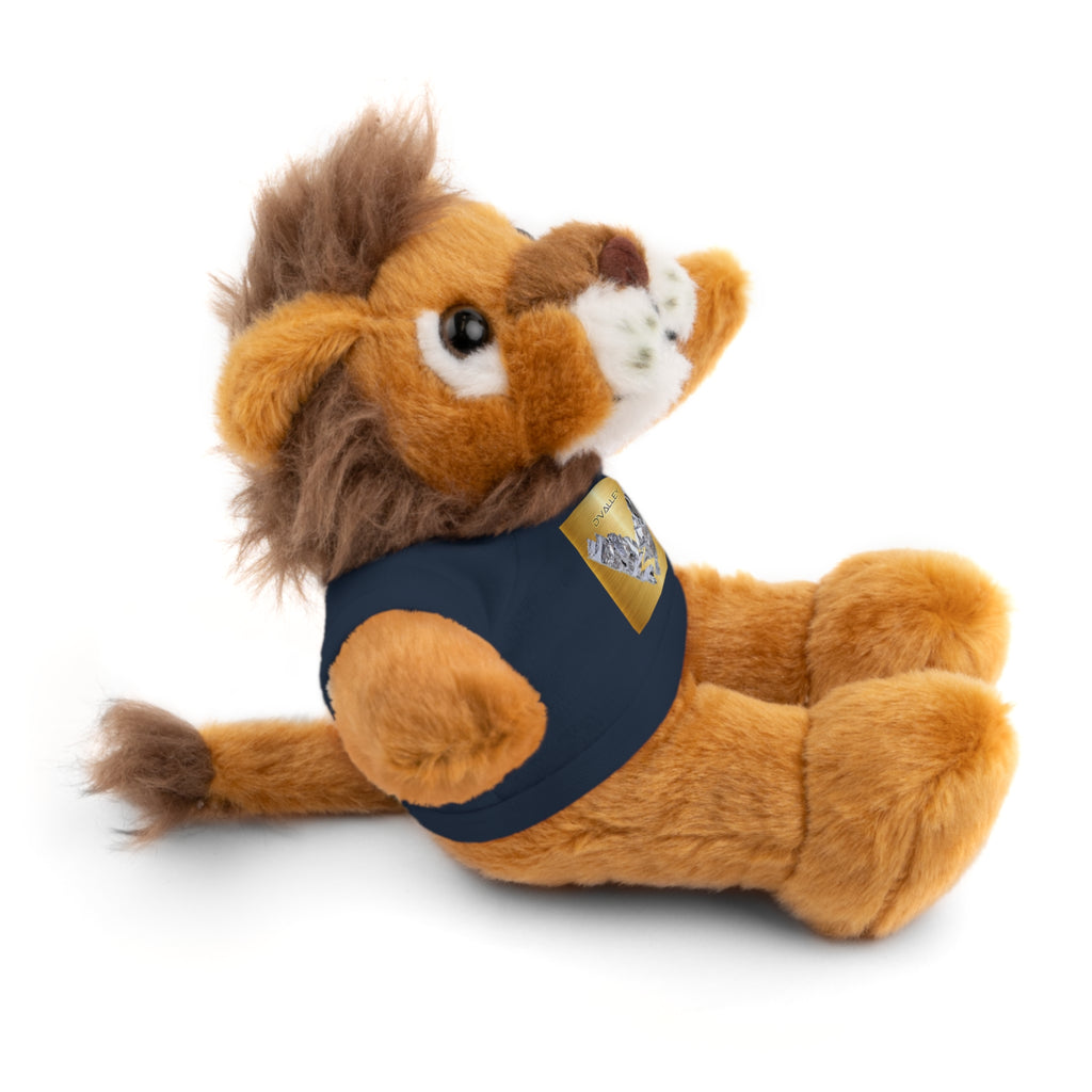 Teddy Bear with 'D'Valley' Gold Heart Tee — Cute Plush Gift for Kids & Loved Ones