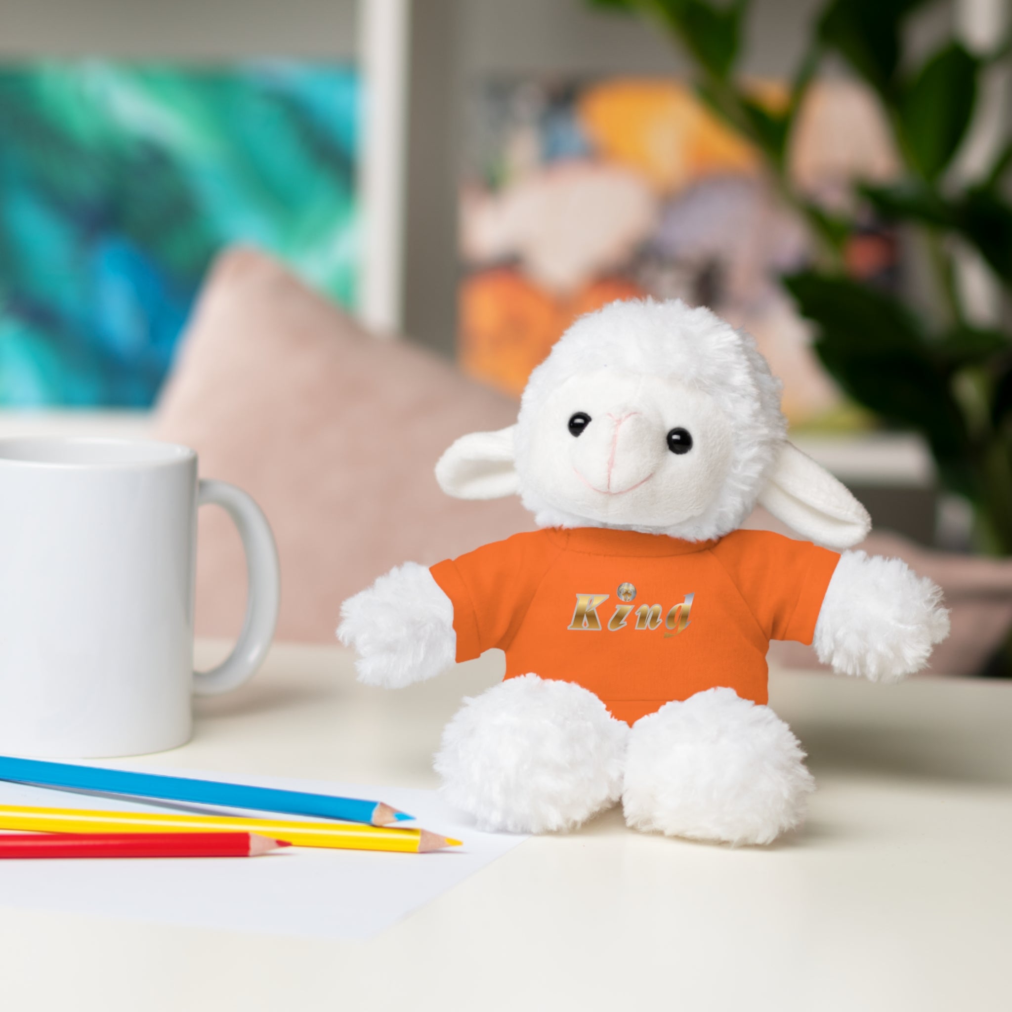 KindKing Teddy Bear with 'KindKing' Tee – Plush Stuffed Animal Gift