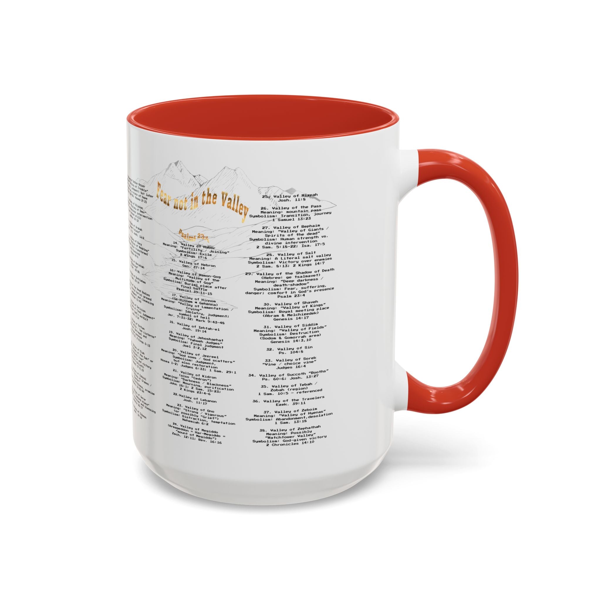 Coffee Mug — "Down in the Valley" Lyrics Accent Mug (11/15oz)