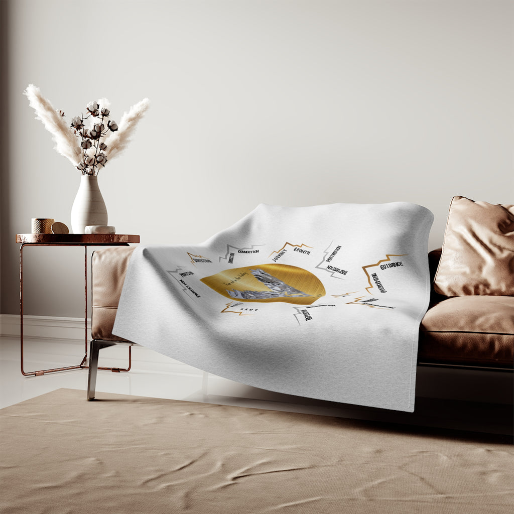 Inspirational Valley Monogram Sweatshirt Blanket