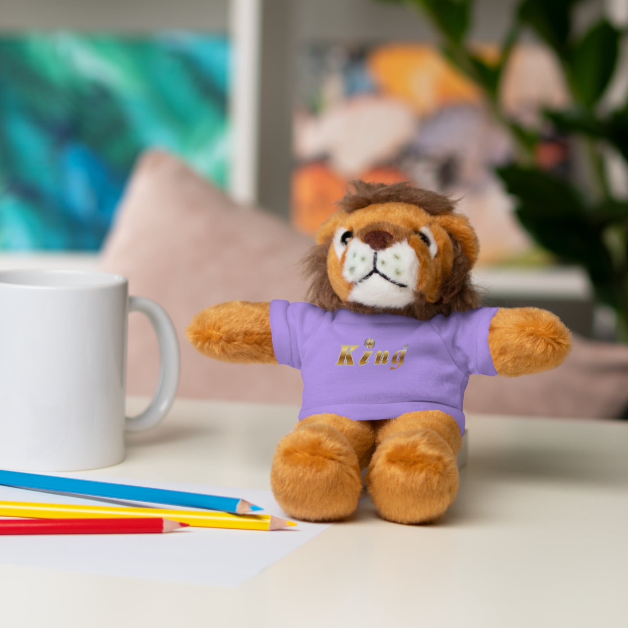 KindKing Teddy Bear with 'KindKing' Tee – Plush Stuffed Animal Gift