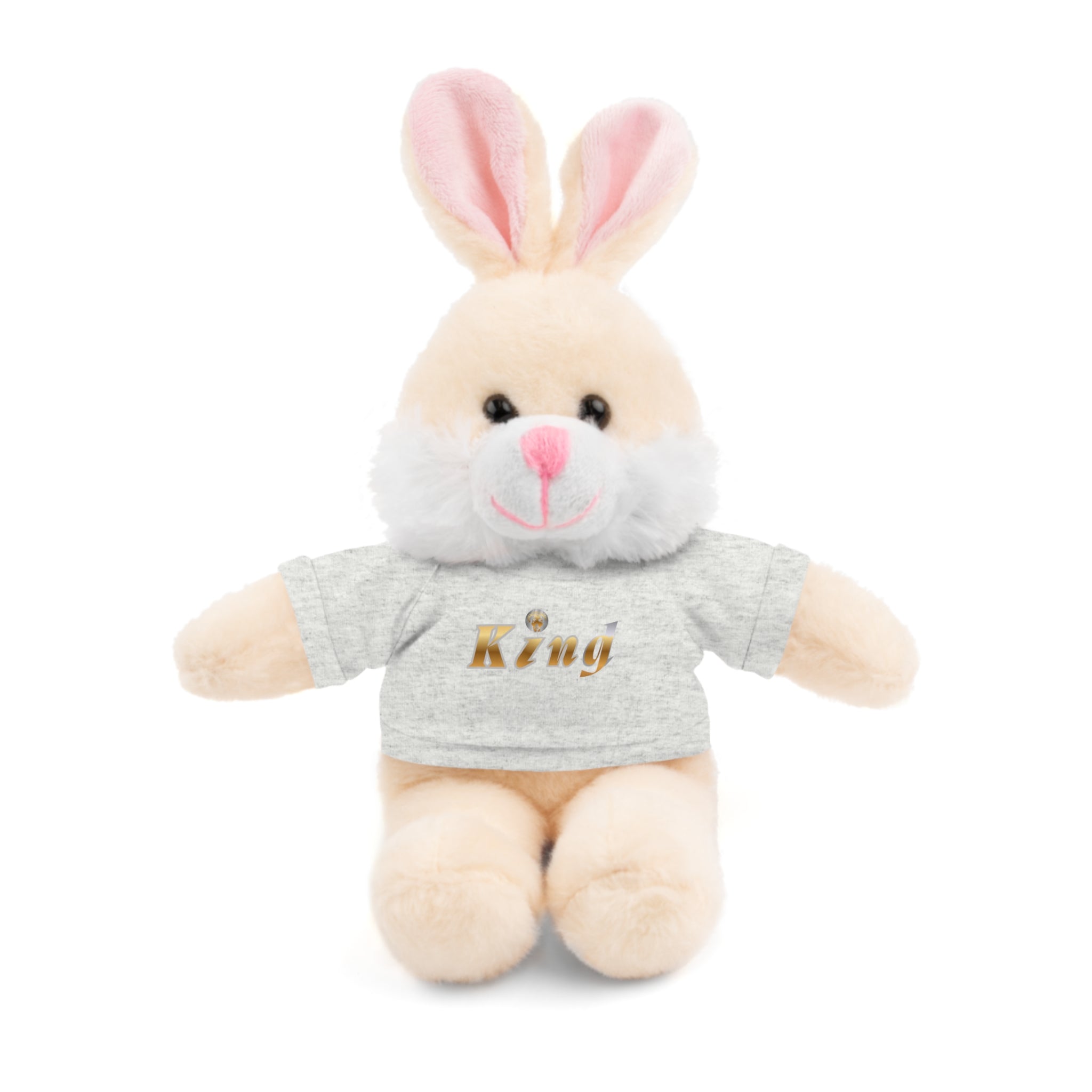 KindKing Teddy Bear with 'KindKing' Tee – Plush Stuffed Animal Gift