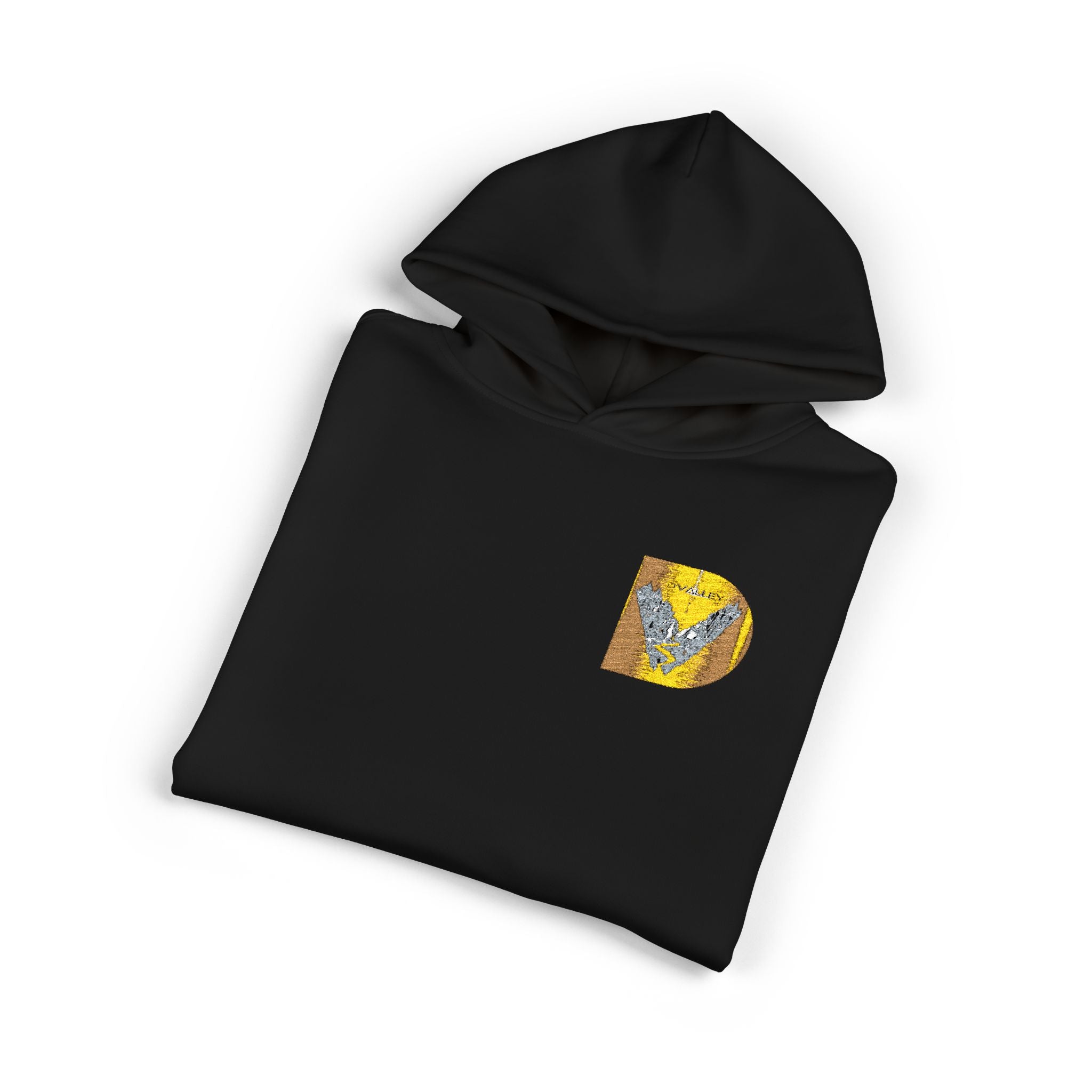 Gold Sequin D Initial Hoodie — Personalized Letter Pullover
