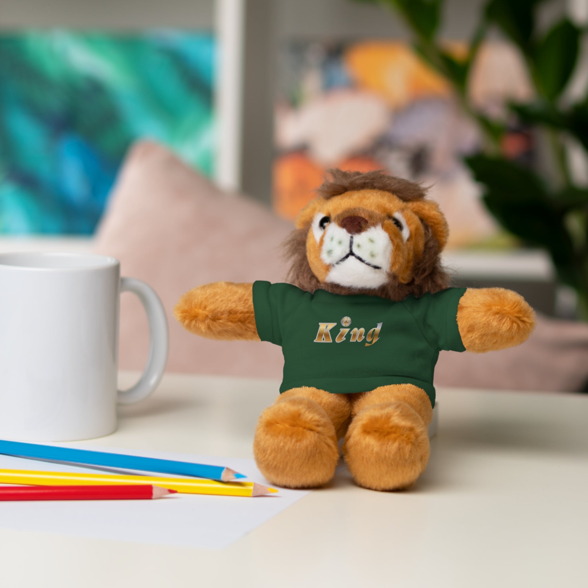 KindKing Teddy Bear with 'KindKing' Tee – Plush Stuffed Animal Gift