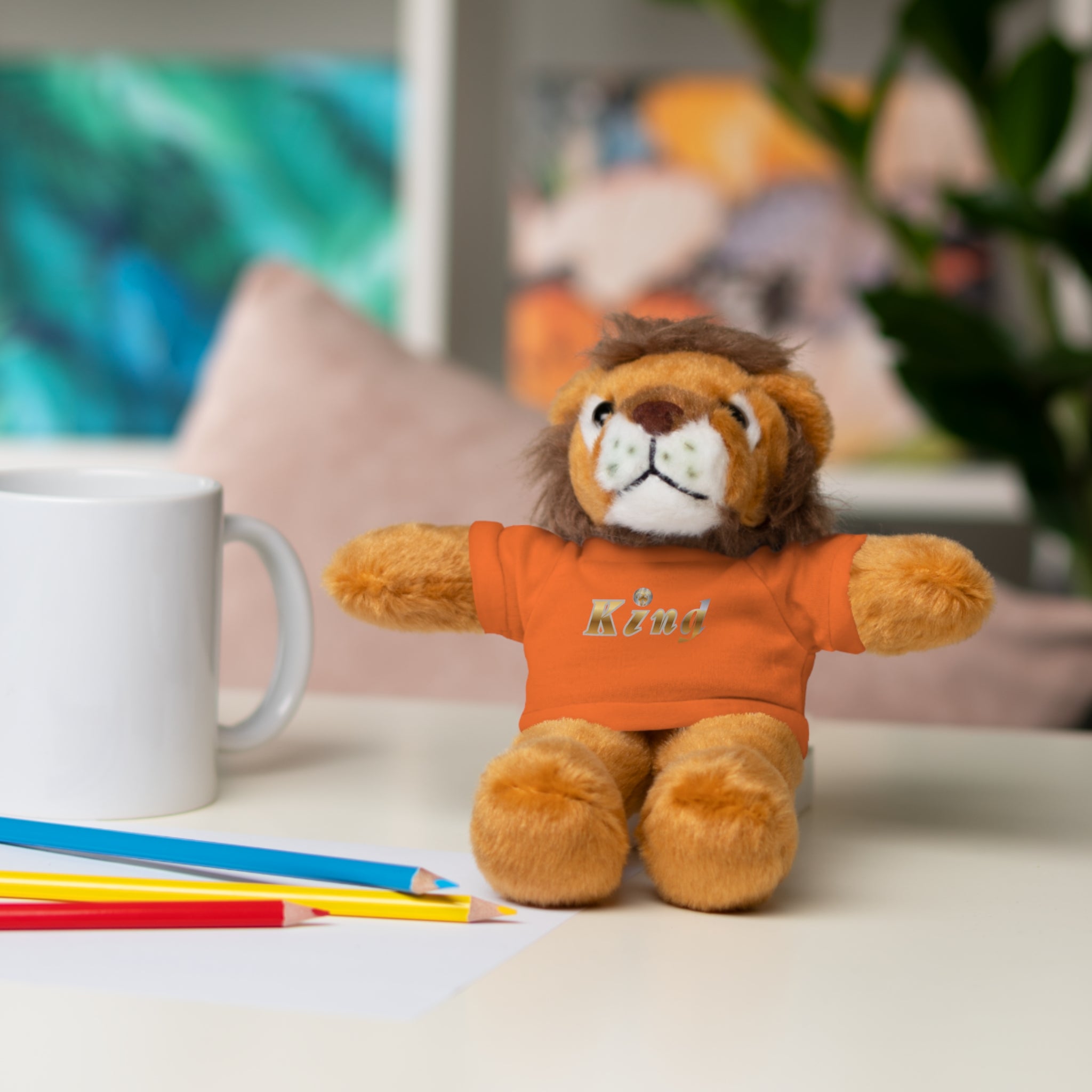 KindKing Teddy Bear with 'KindKing' Tee – Plush Stuffed Animal Gift