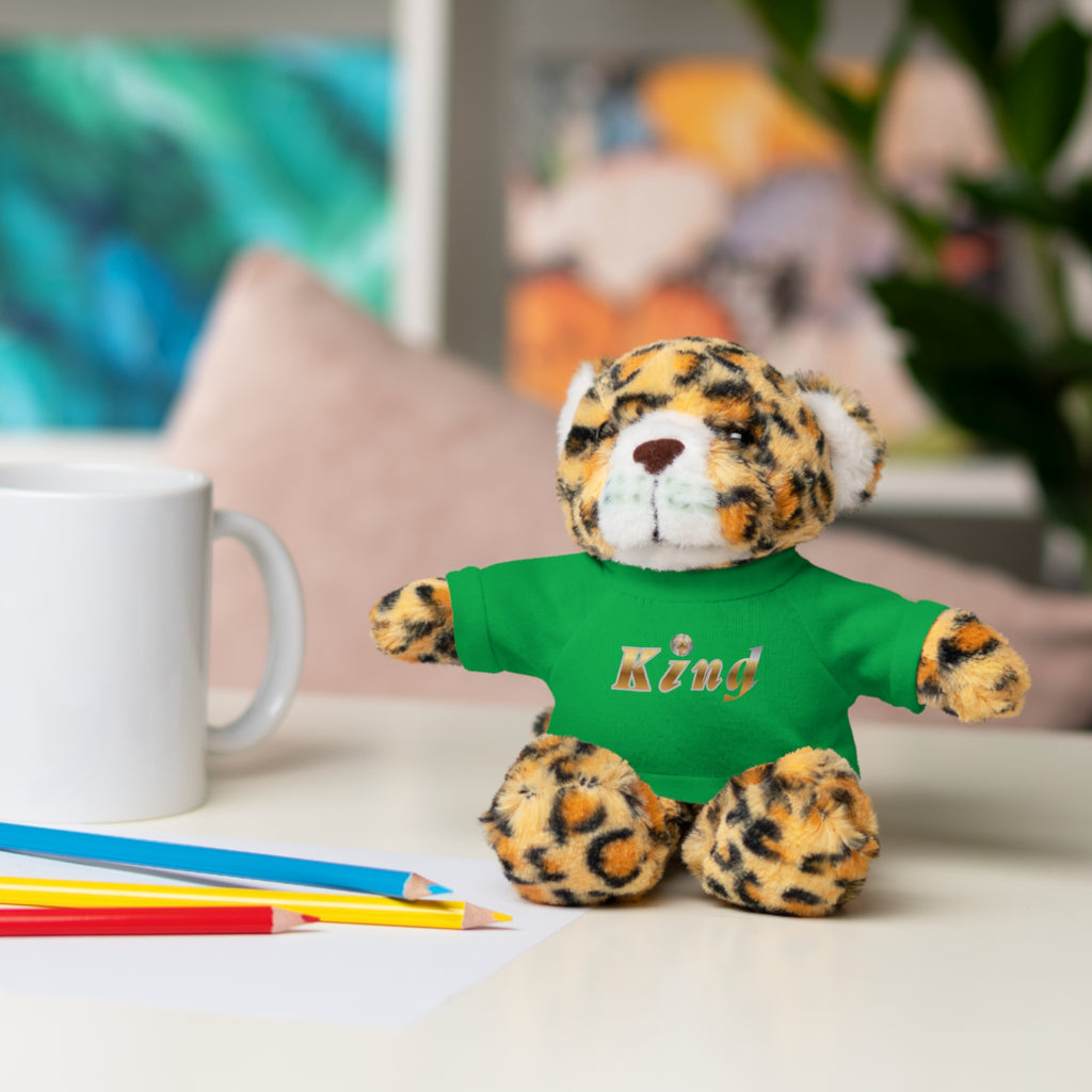 KindKing Teddy Bear with 'KindKing' Tee – Plush Stuffed Animal Gift